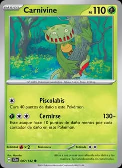 Carnivine card in Spanish