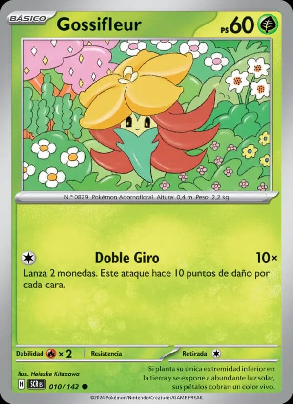 Gossifleur card in Spanish