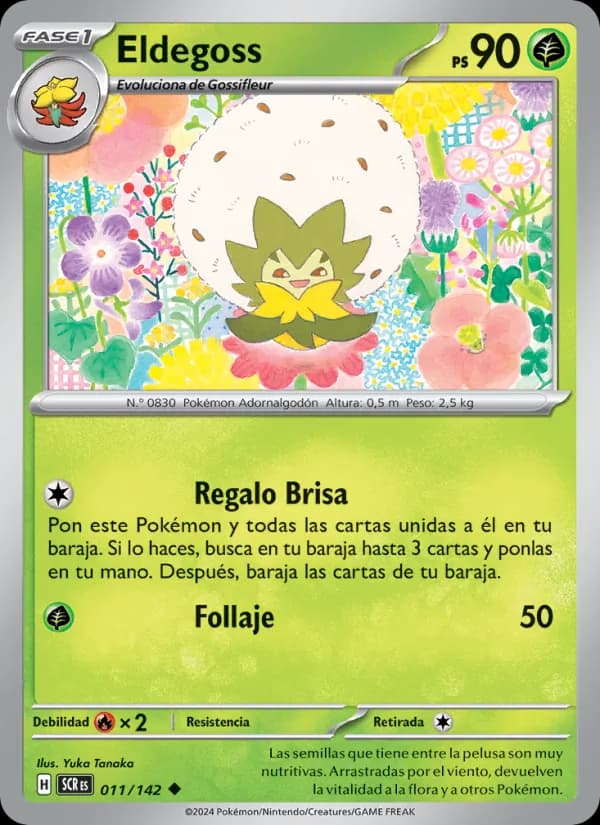 Eldegoss card in Spanish