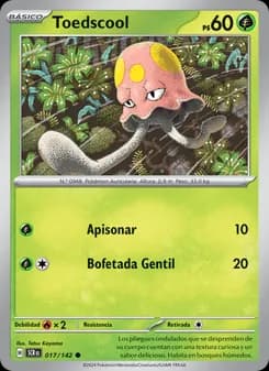 Toedscool card in Spanish