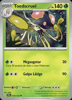 Toedscruel card in Spanish