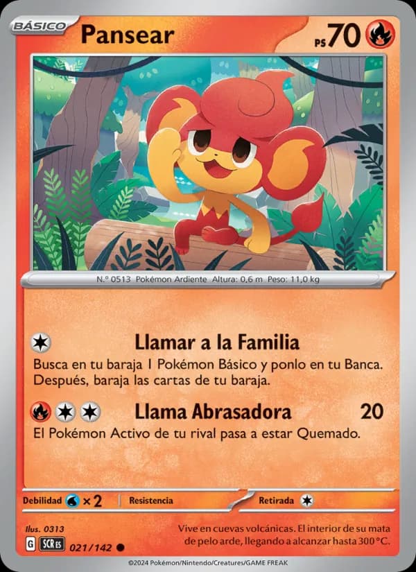 Pansear card in Spanish