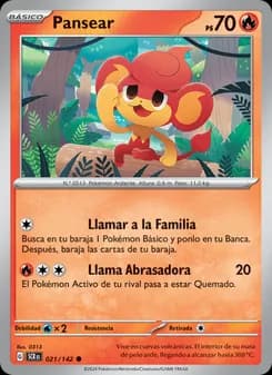 Pansear card in Spanish