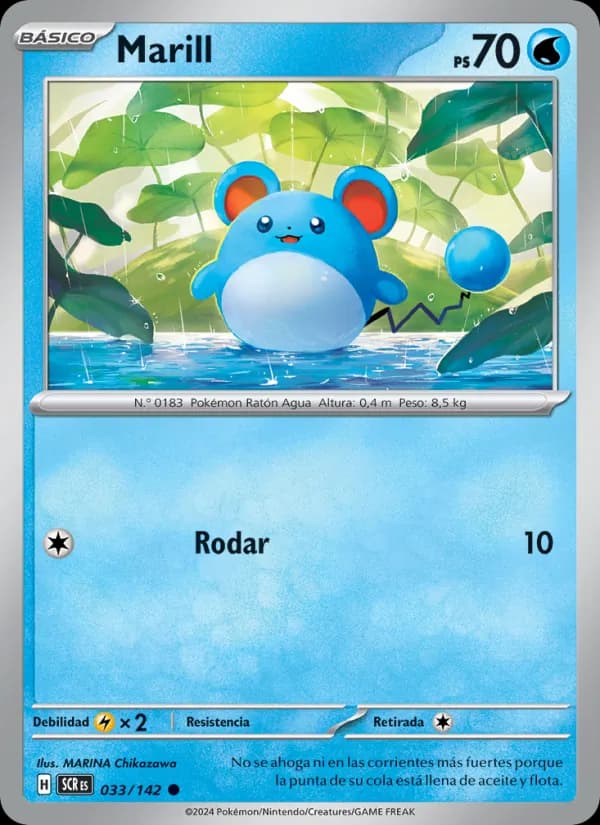 Marill card in Spanish