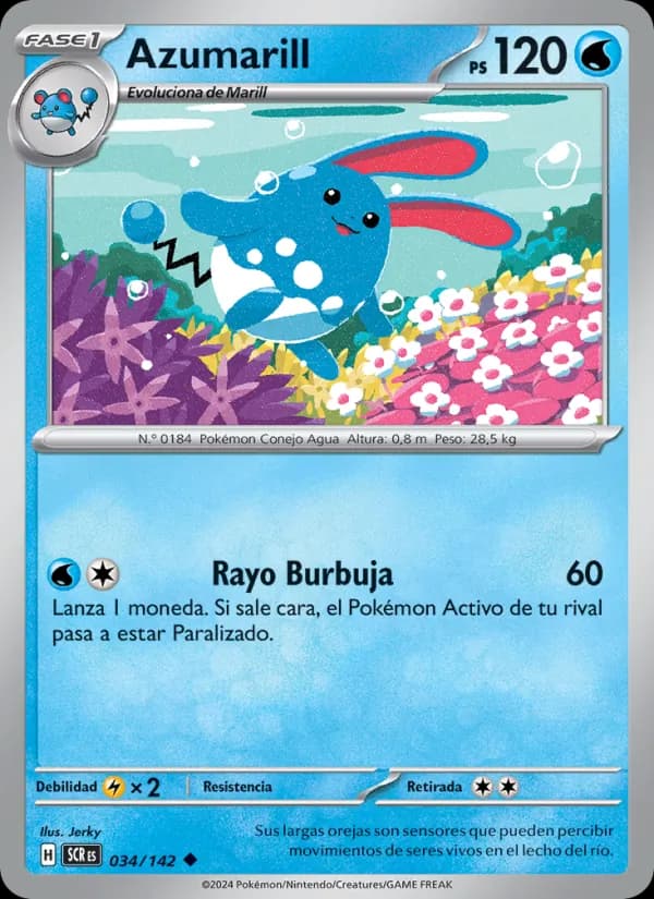 Azumarill card in Spanish
