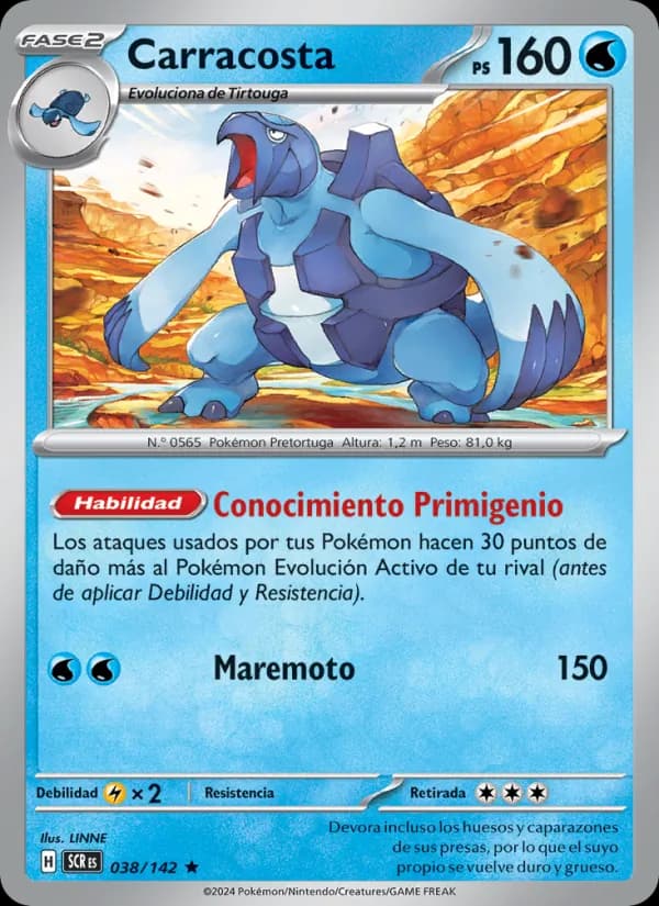 Carracosta card in Spanish