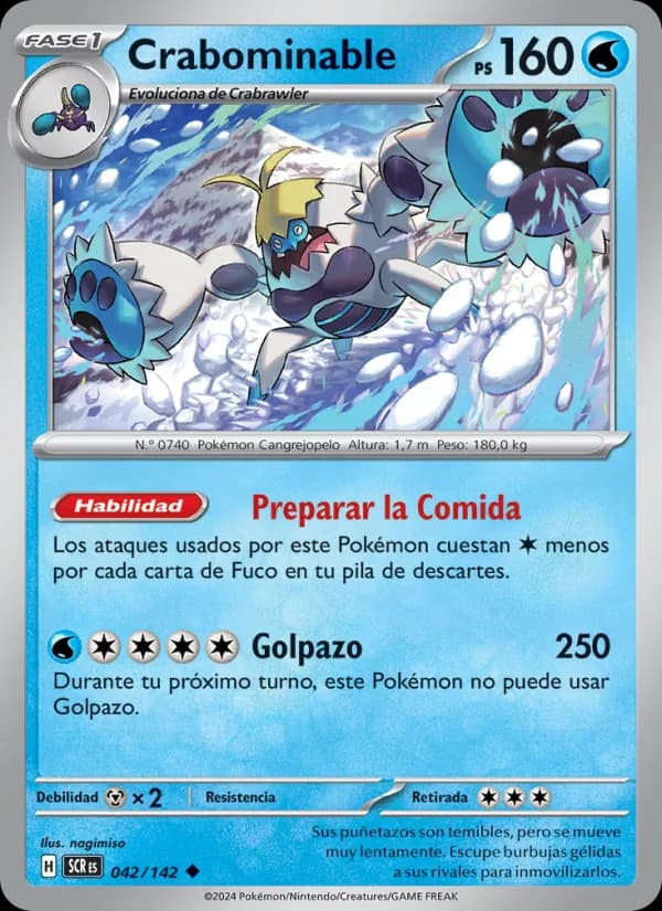 Crabominable card in Spanish