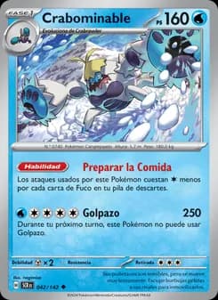 Crabominable card in Spanish