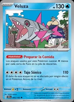 Veluza card in Spanish