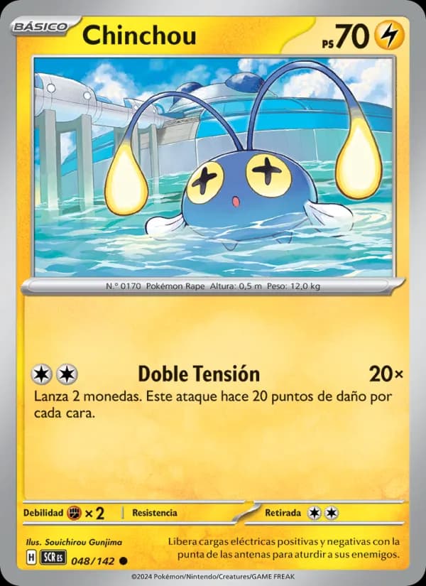 Chinchou card in Spanish