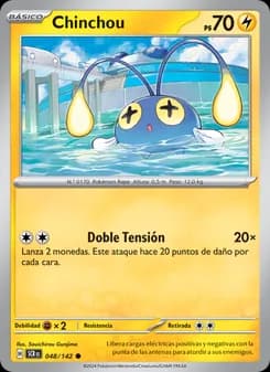 Chinchou card in Spanish