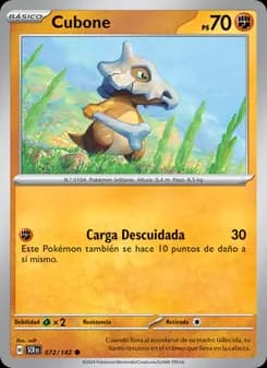 Cubone card in Spanish