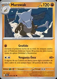 Marowak card in Spanish