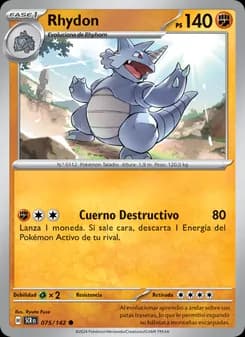 Rhydon card in Spanish