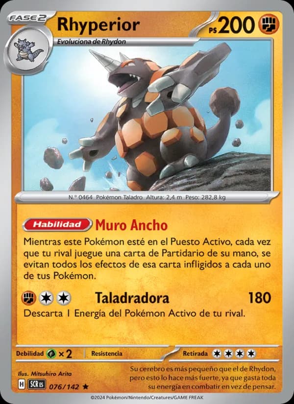 Rhyperior card in Spanish