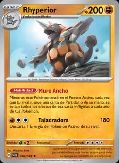 Rhyperior card in Spanish