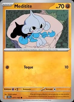 Meditite card in Spanish