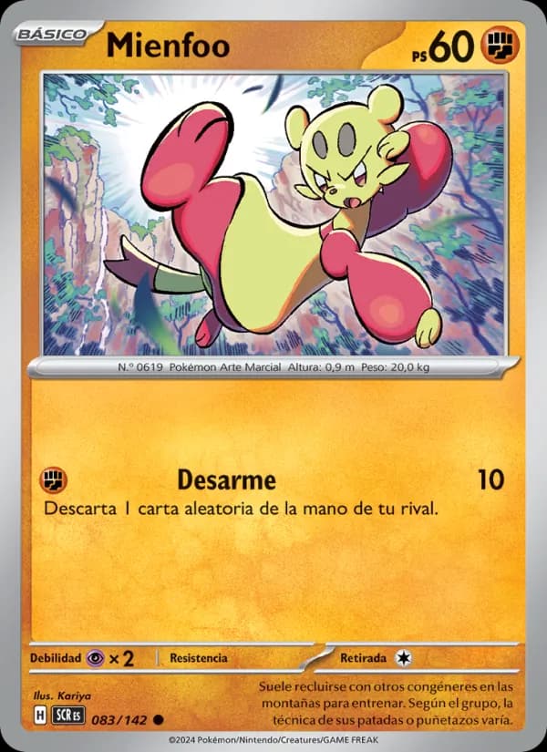 Mienfoo card in Spanish