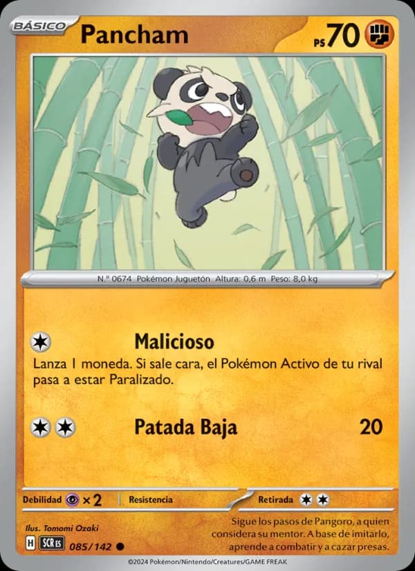 Pancham card in Spanish