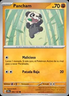 Pancham card in Spanish