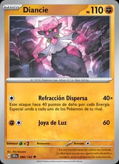 Diancie card in Spanish