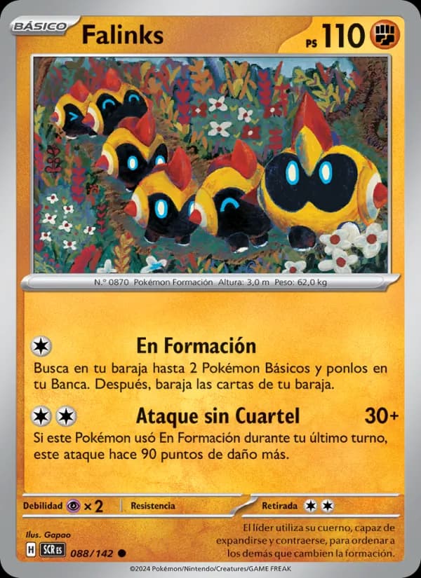 Falinks card in Spanish