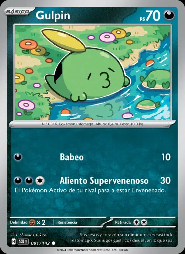 Gulpin card in Spanish