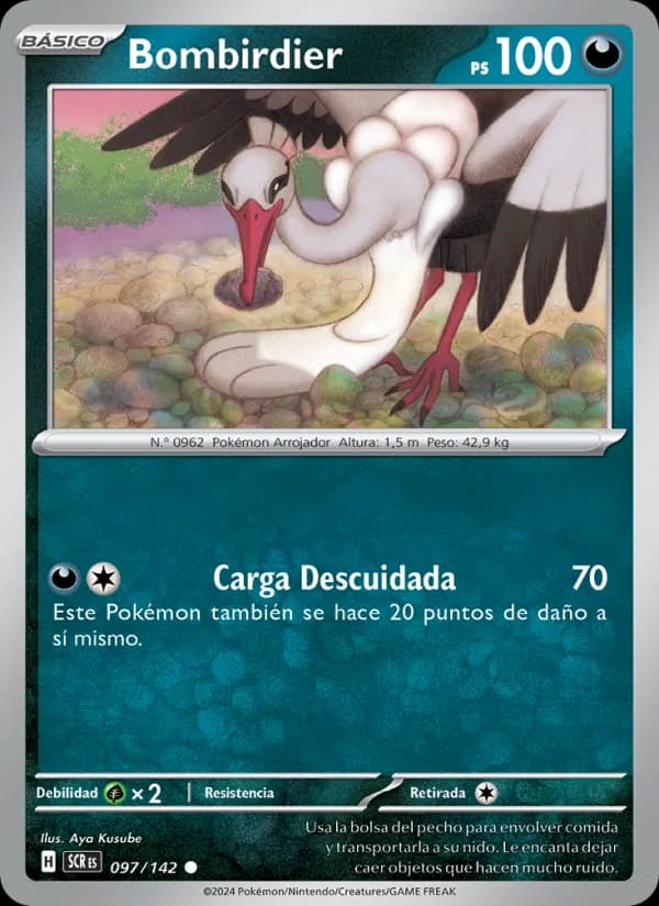 Bombirdier card in Spanish