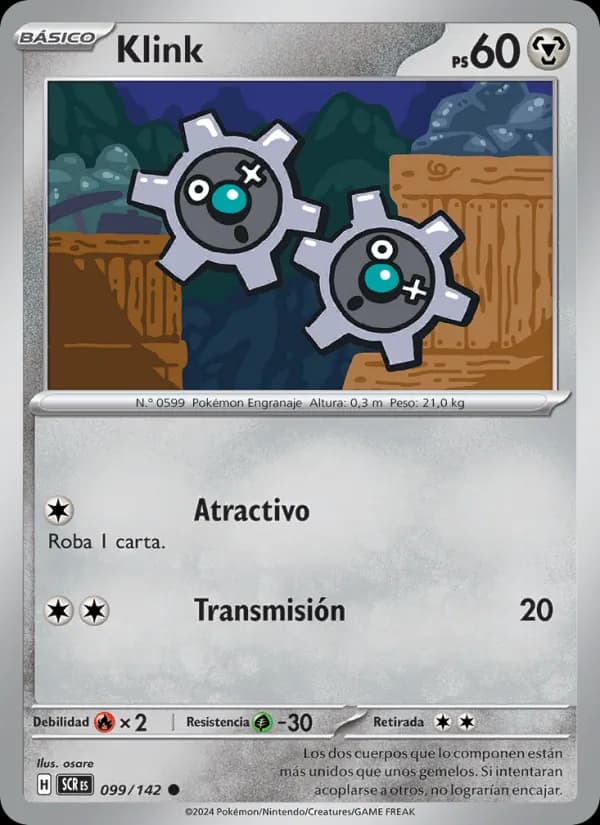 Klink card in Spanish