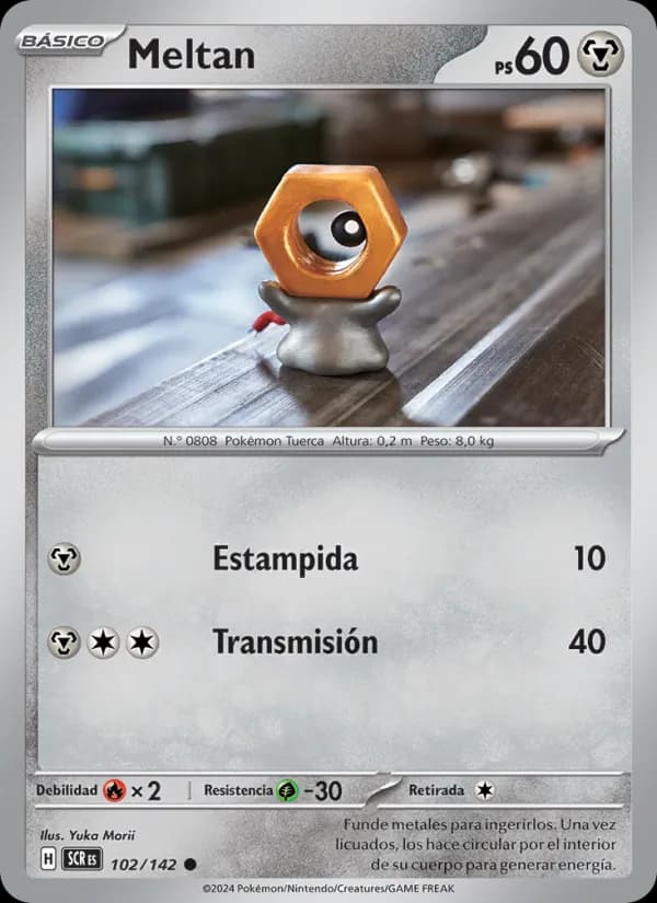 Meltan card in Spanish