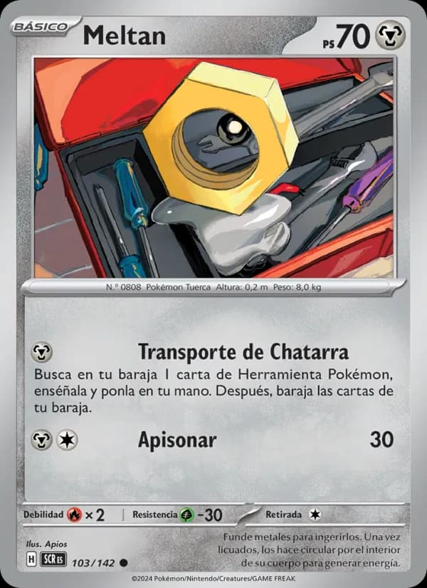 Meltan card in Spanish