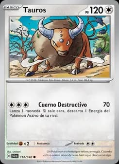 Tauros card in Spanish