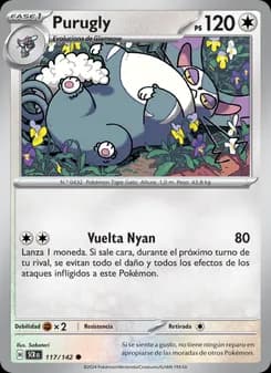 Purugly card in Spanish