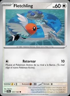 Fletchling card in Spanish