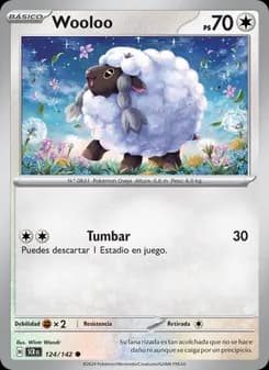 Wooloo card in Spanish