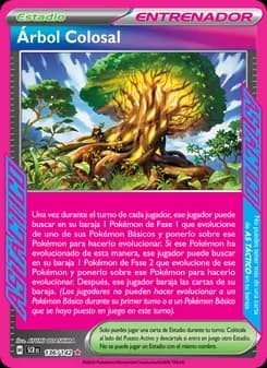 Árbol Colosal card in Spanish