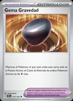 Gema Gravedad card in Spanish