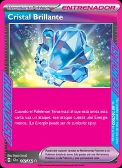 Cristal Brillante card in Spanish