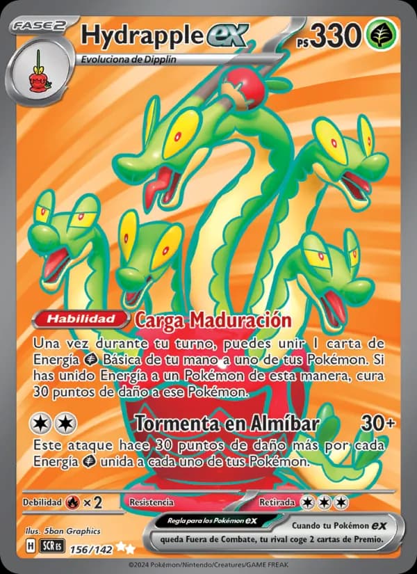 Hydrapple ex card in Spanish