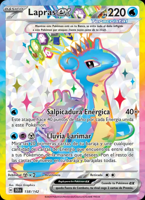 Lapras ex card in Spanish