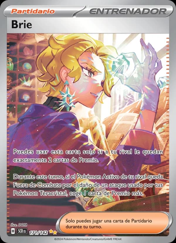 Brie card in Spanish