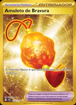 Amuleto de Bravura card in Spanish