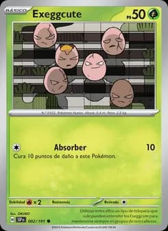 Exeggcute card in Spanish