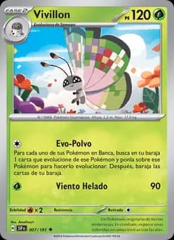 Vivillon card in Spanish