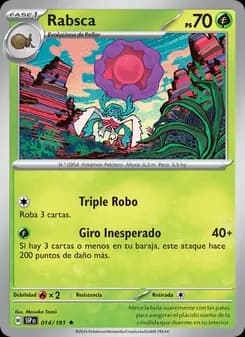 Rabsca card in Spanish