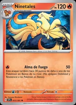 Ninetales card in Spanish