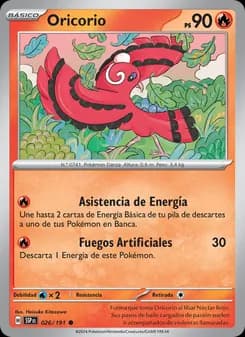 Oricorio card in Spanish