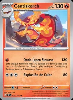 Centiskorch card in Spanish