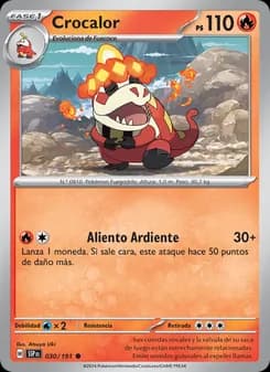 Crocalor card in Spanish