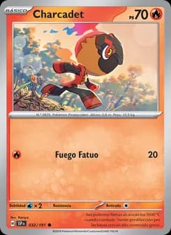 Charcadet card in Spanish